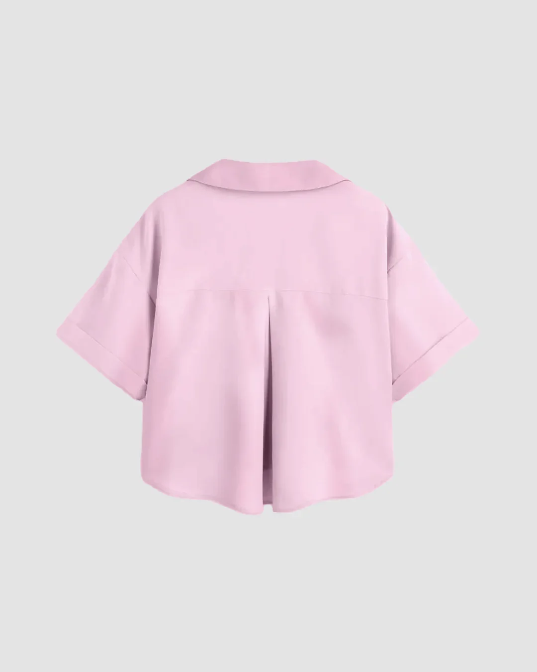 Pink Relaxed Collar Pocket Shirt - Image 2