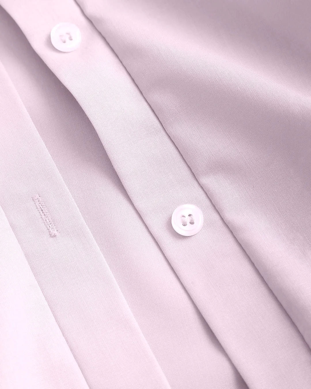 Pink Ruched Shirt Dress with Long Sleeves - Image 3