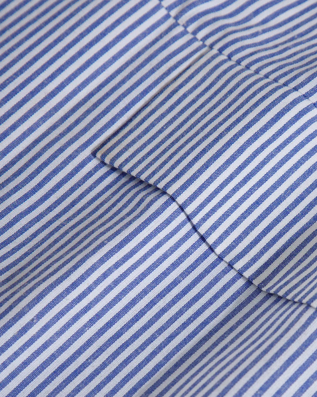 Pinstripe Blazer with Ruched Sleeves - Image 3