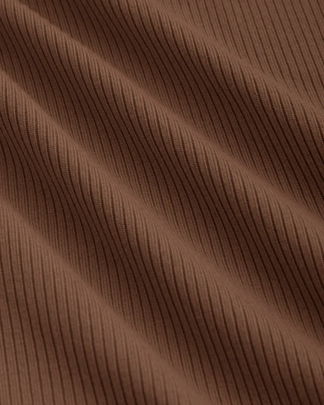 Plunging Neck Lantern Sleeve Brown Bodysuit - Image 3