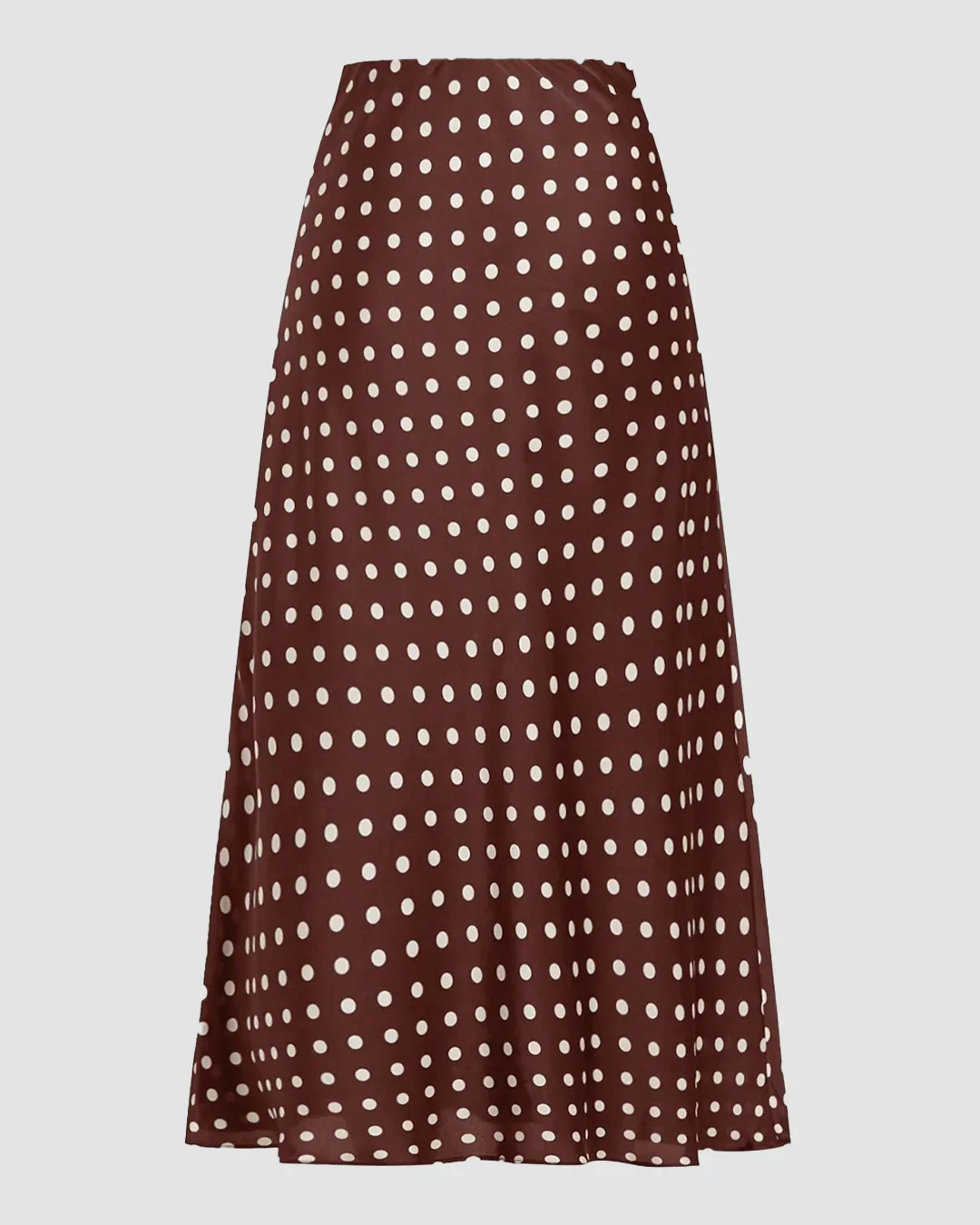 Polka Dot A-Line Long Skirt - Image 2