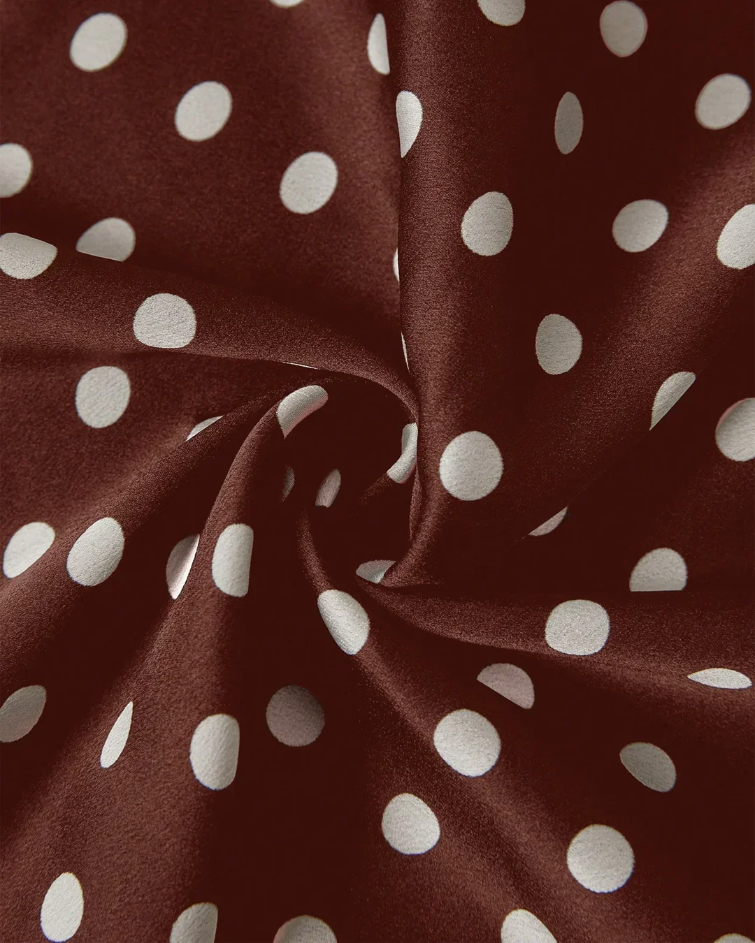 Polka Dot A-Line Long Skirt - Image 3