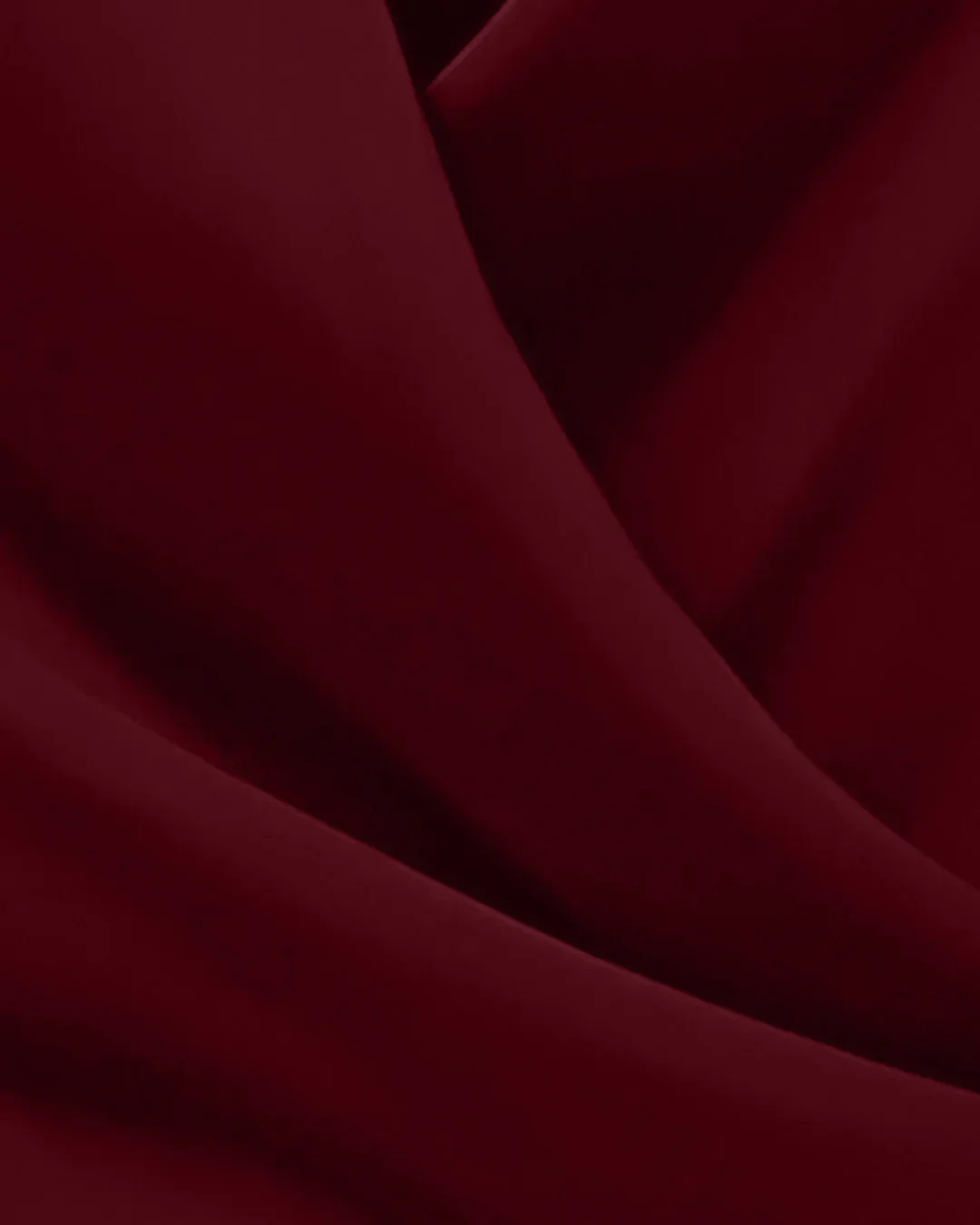 Red Solid Color Deep V-Neck Twist Knot Asymmetrical Top - Image 2