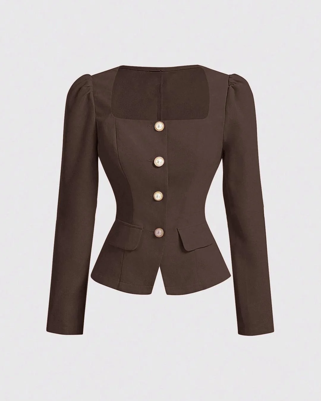Back To School Retro Top & Skirt Set In Coco Brown - Image 3