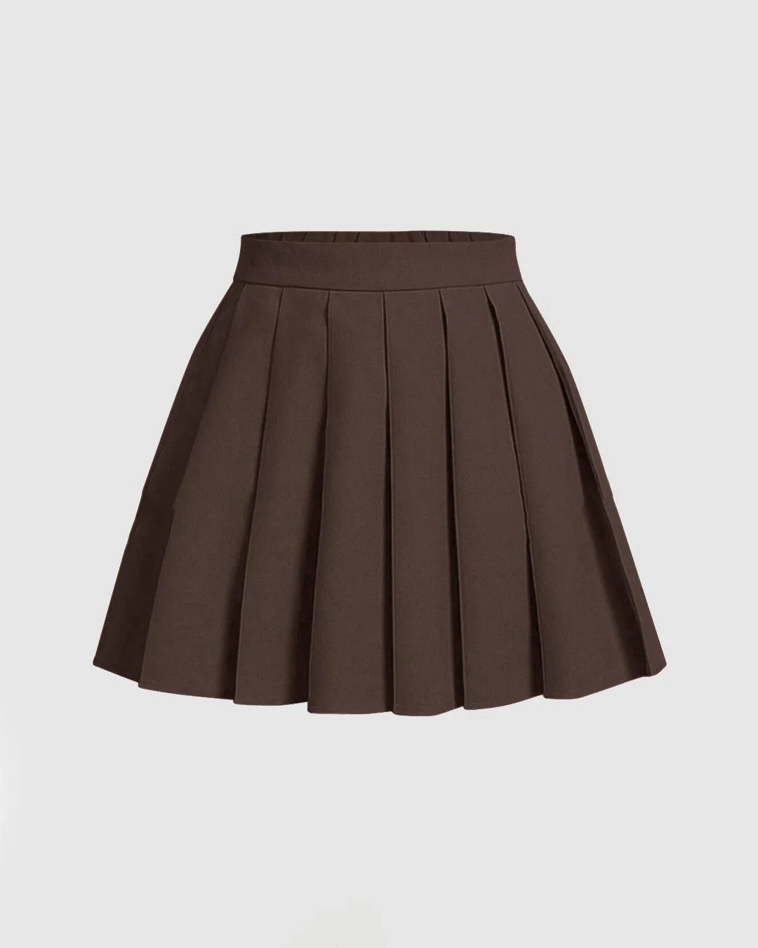 Back To School Retro Top & Skirt Set In Coco Brown - Image 4