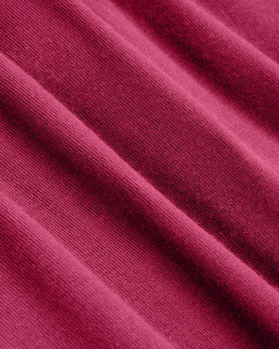 Round Neck Slim Fit Straight Hem Full Sleeve Top in Ruby - Image 4