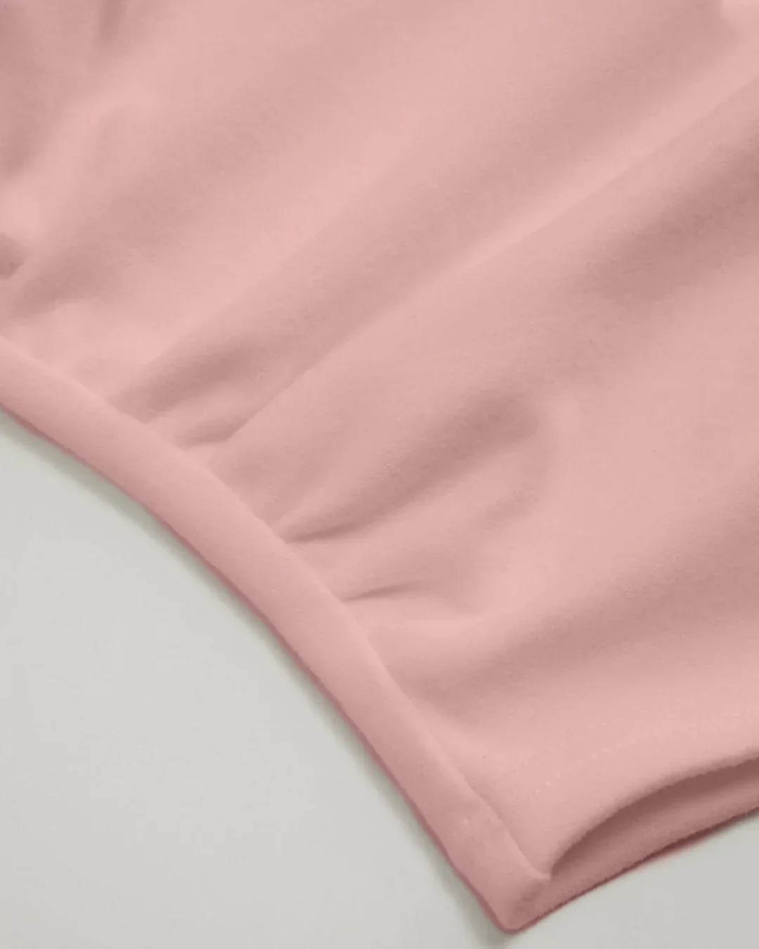Round Neckline Ruched Long Sleeve Top in Rose - Image 3