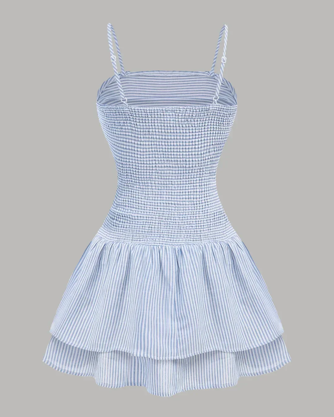 Ruched Cami Tiered Ruffle Mini Dress - Image 2