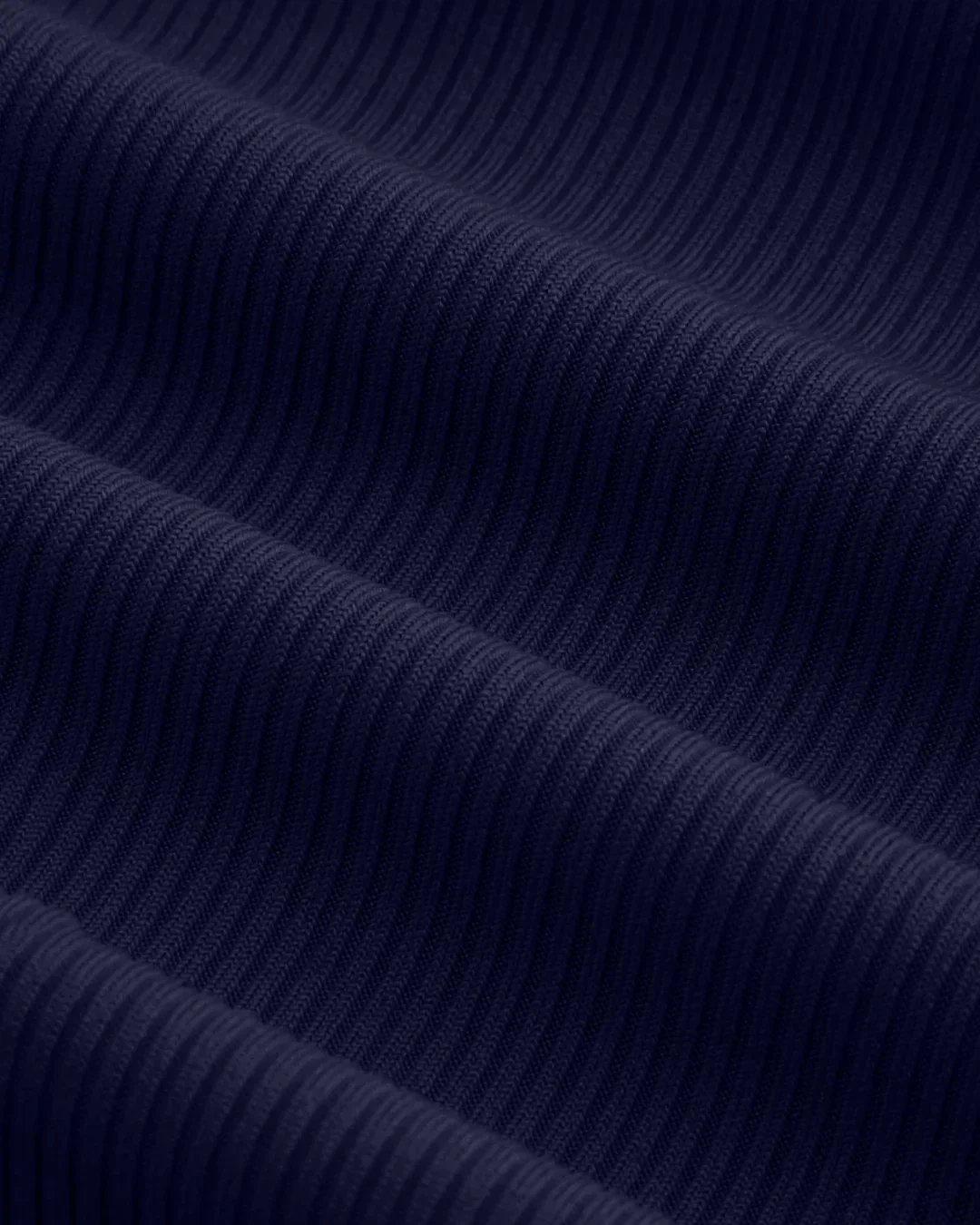 Ruched Fitted Sleeveless Top with Spaghetti Straps in Navy Blue - Image 3