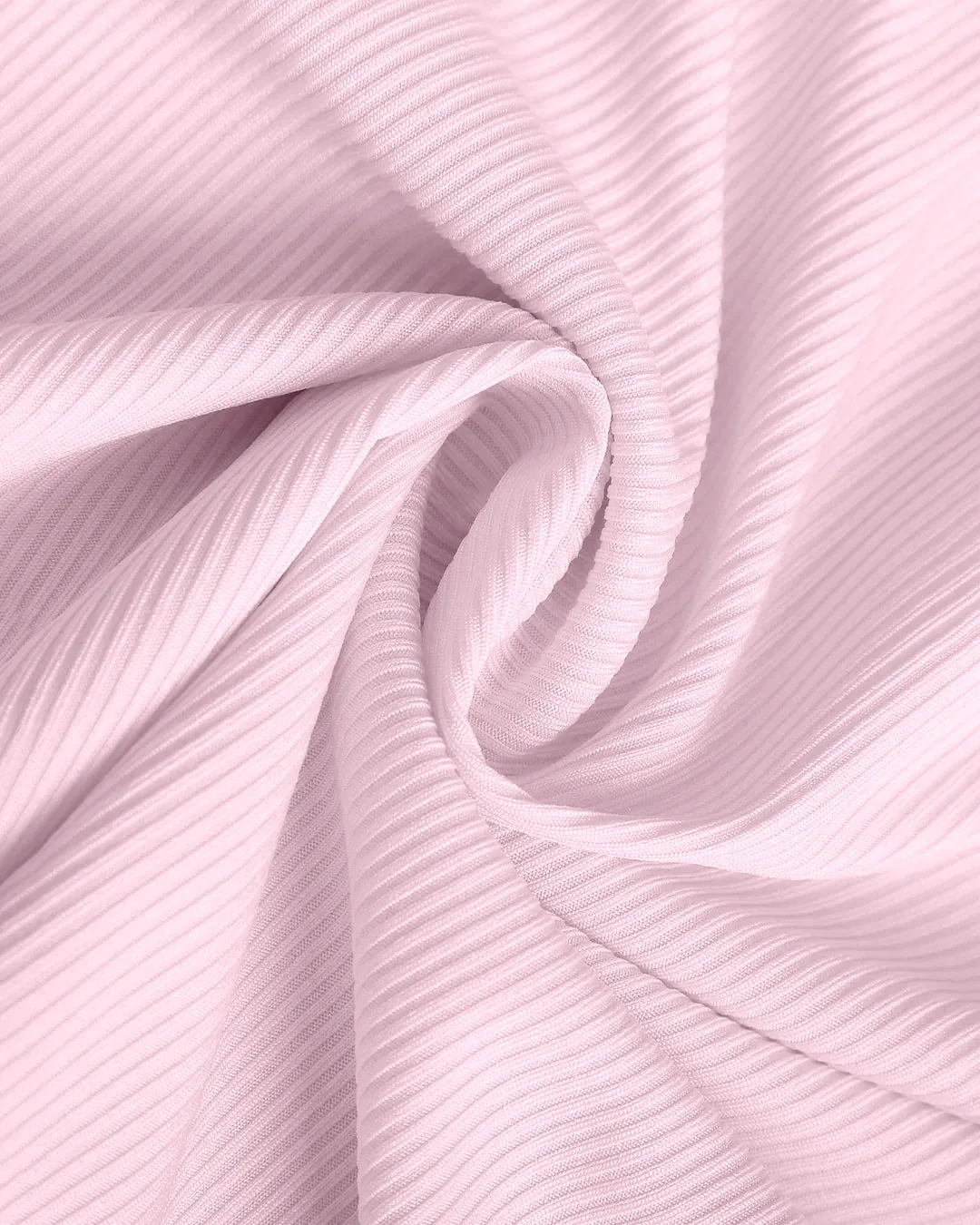 Ruched Halter Crop Top in Baby Pink - Image 3