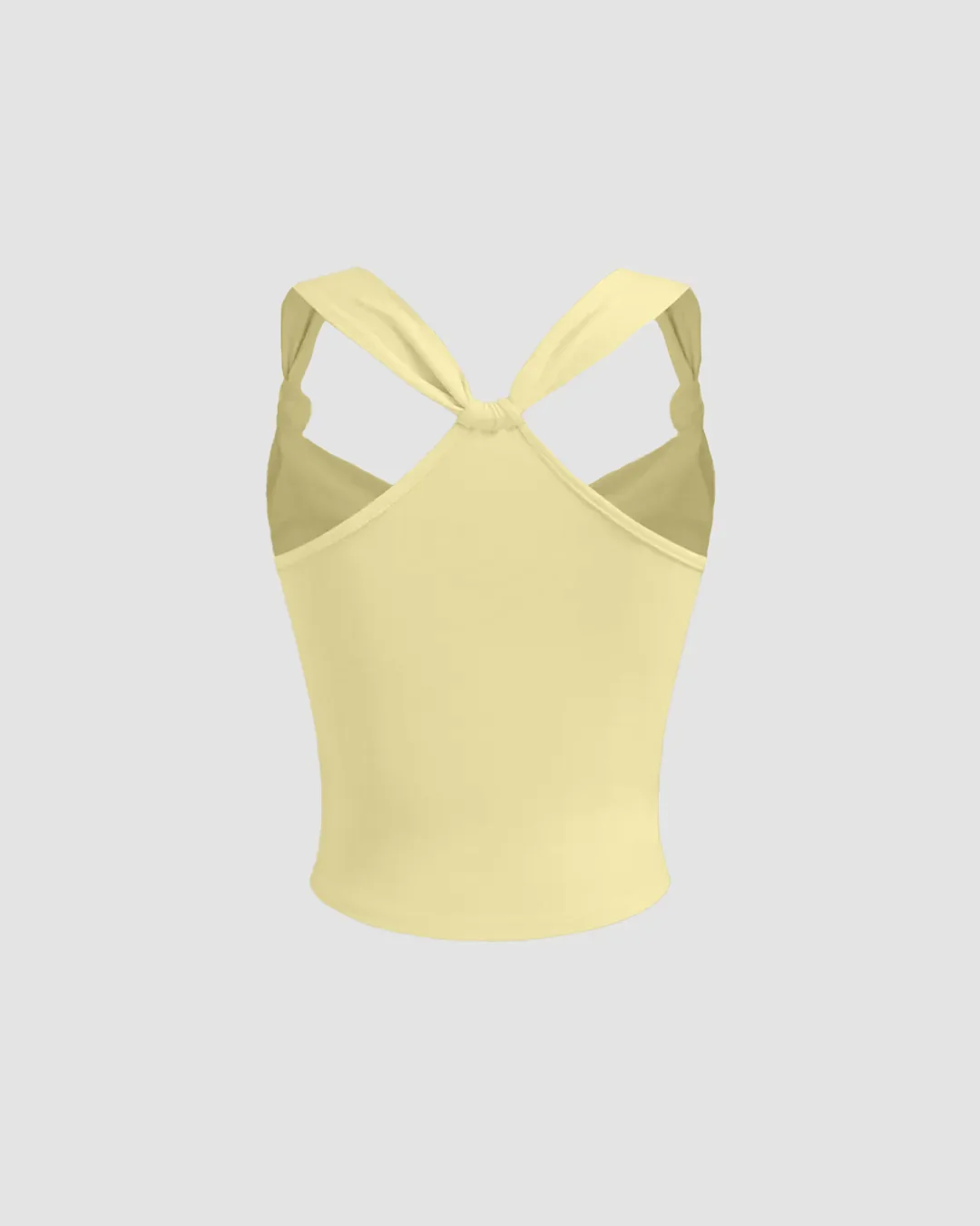 Ruched Strap Sweetheart Neck Sleeveless Top in Vanilla - Image 2