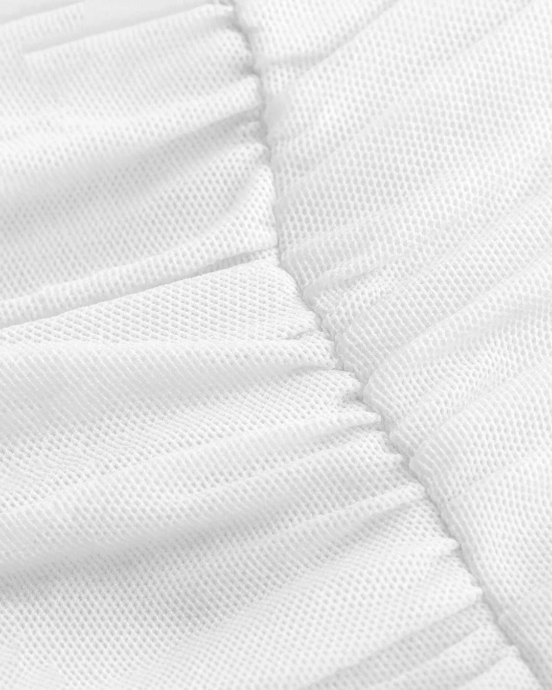 Ruched Wrap Front Halter Top in White - Image 4