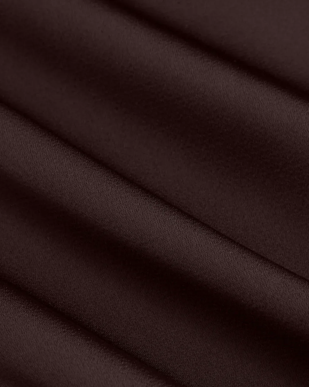 Satin Asymmetrical Ruched Cropped Top and Zipper Mermaid Maxi Skirt Set in Coffee - Image 4