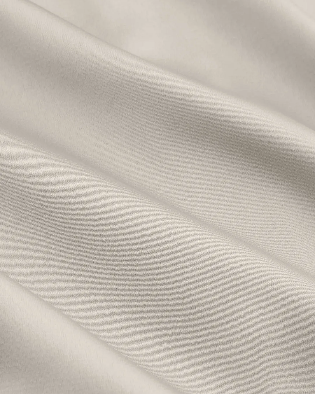 Satin Button-Down Collar Full Sleeve Shirt in Cream - Image 4
