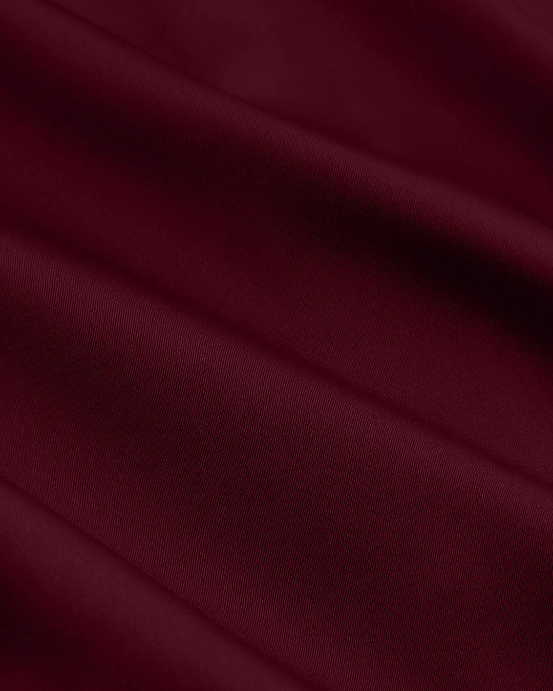 Satin Button-Down Collar Full Sleeve Shirt in Maroon - Image 4