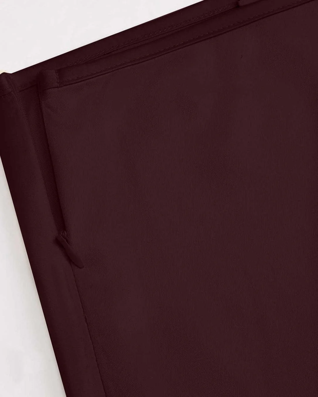 Satin Solid Ruffle Long Skirt In Wine - Image 3