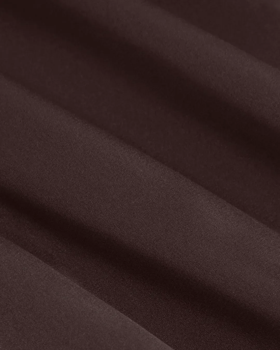 Satin Stand Collar Short Sleeve Asymmetrical Hem Midi Dress in Brown - Image 4