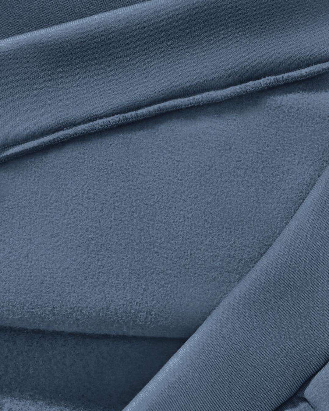Set Of Two Fleece Thermal Zip Up Zipper With Fleece Trouser In Blue - Image 4