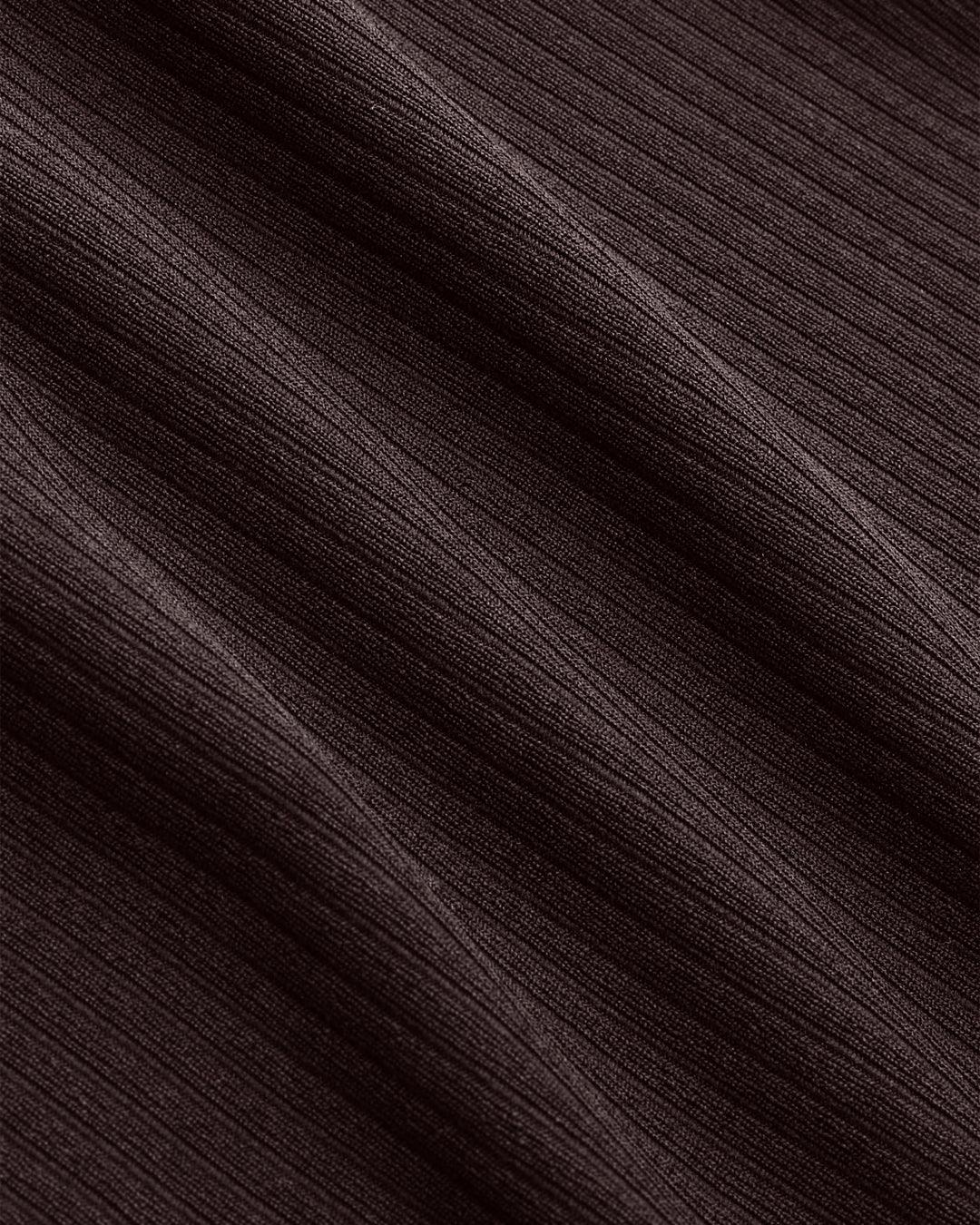 Short Sleeve Crop T-Shirt With V-Neck & Wide Knotted Pant In Chocolate Brown Curve & Plus - Image 5