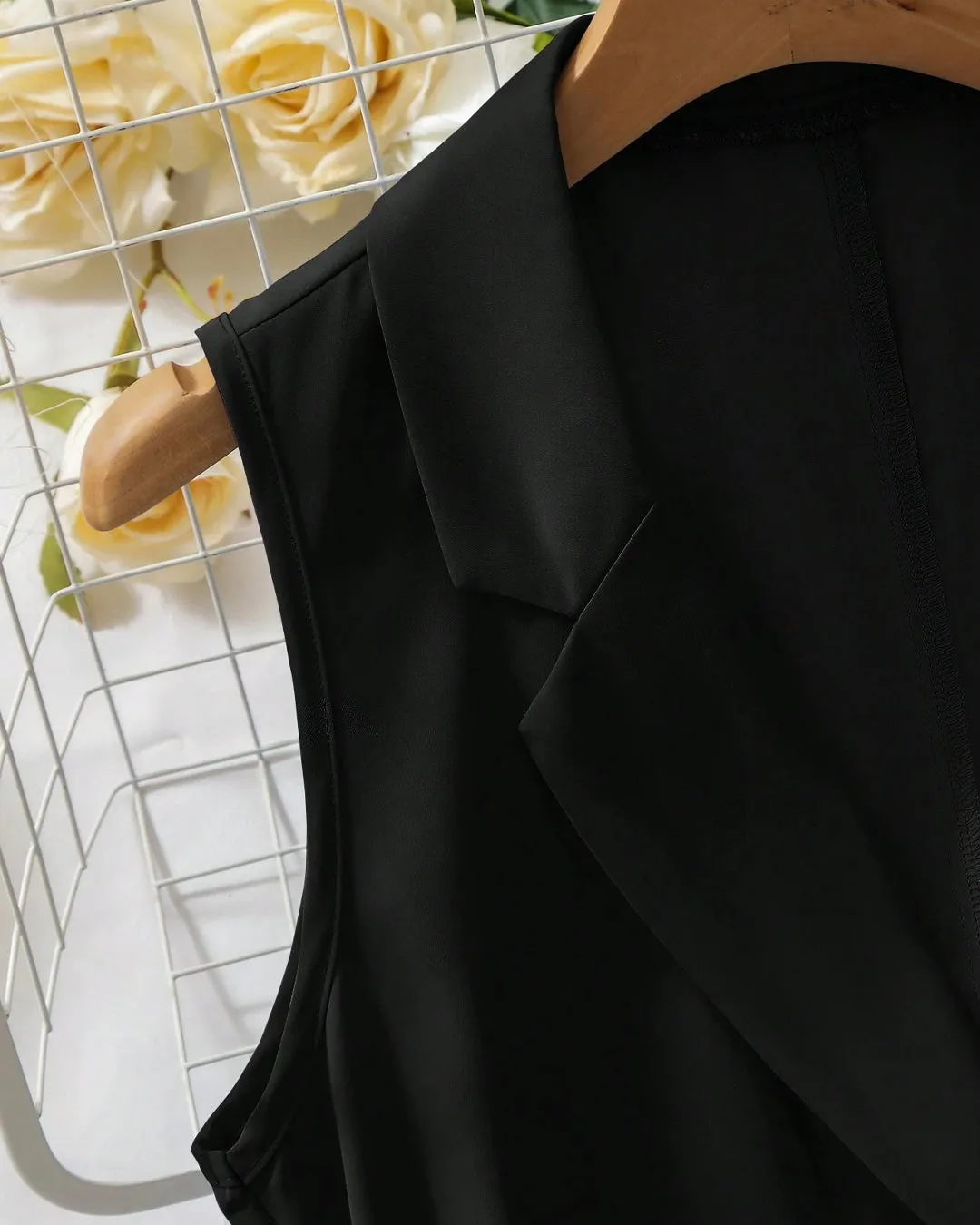 Sleeveless Black Vest & Trouser Co-Ord - Image 3