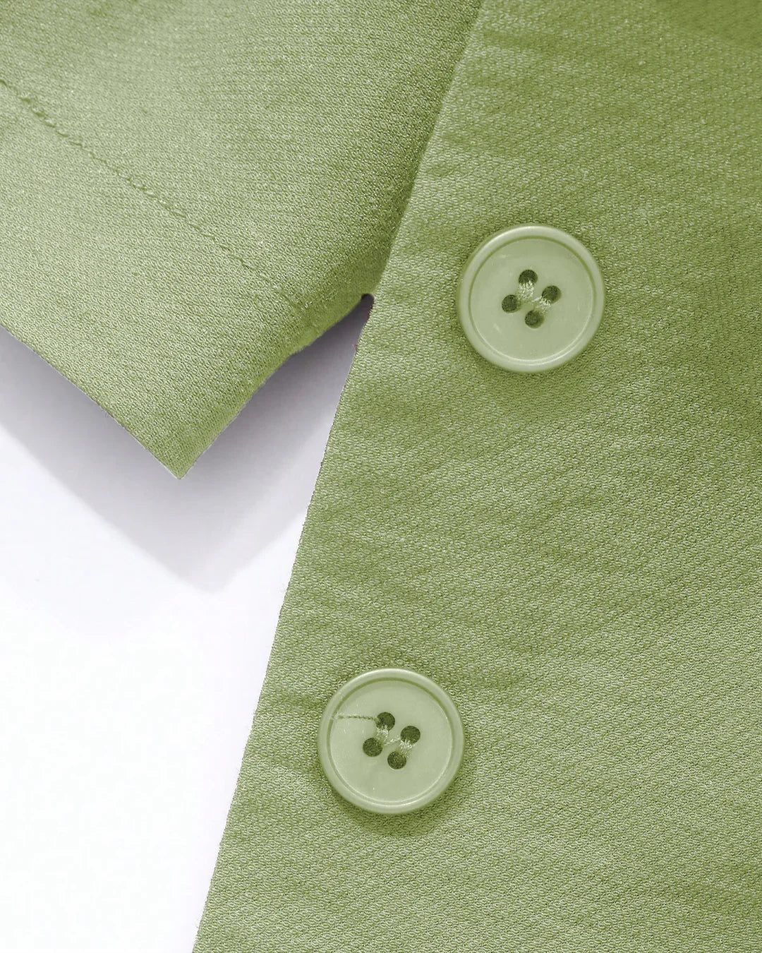 Sleeveless Button Vest & Maxi Skirt Co-Ord Set in Light Pista - Image 3