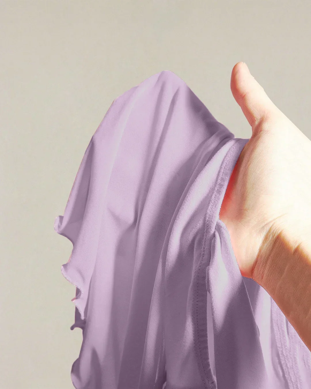 V-Neck Layered Ruffle Tie Front Sleeveless Top in Purple - Image 3