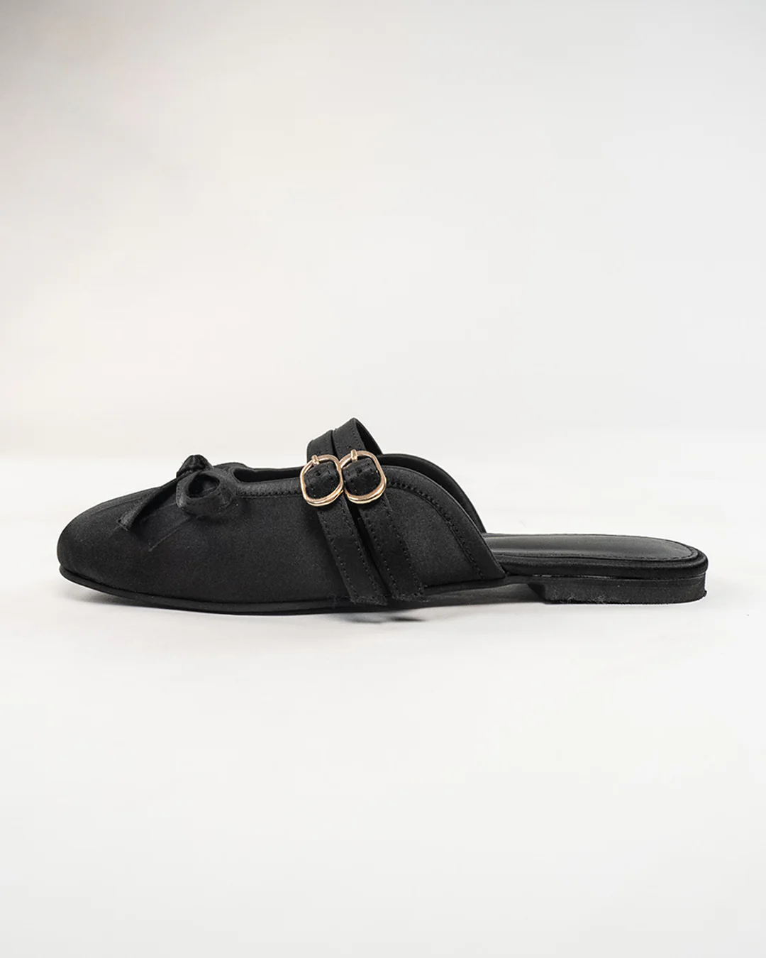 Slip-On Mule Backless Loafers in Black - Image 2