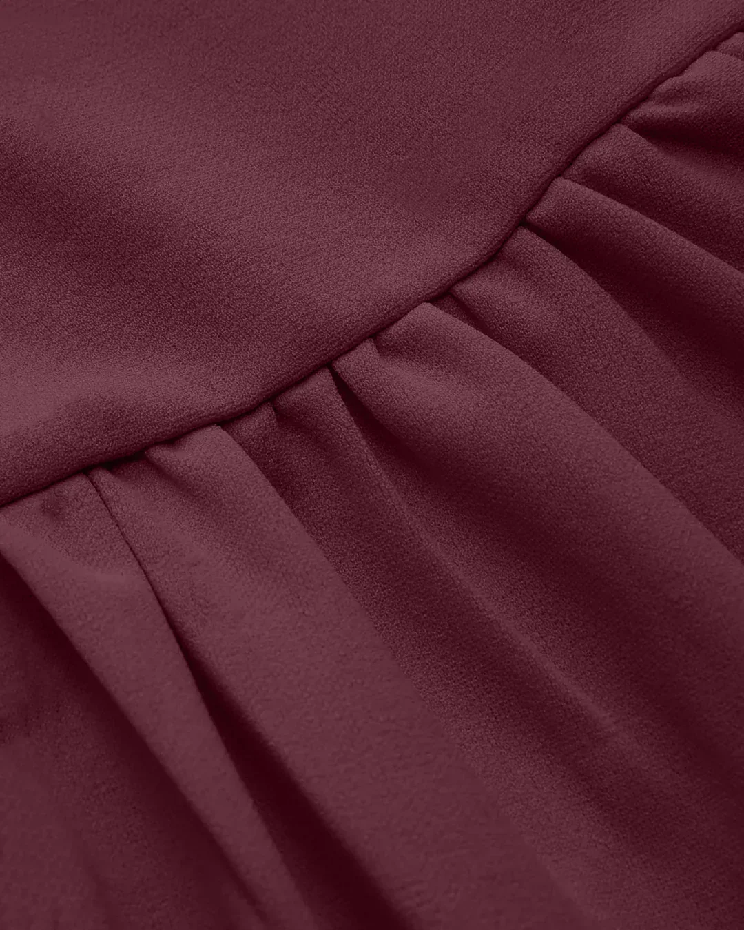 Solid A-Line Maroon Dress - Image 4