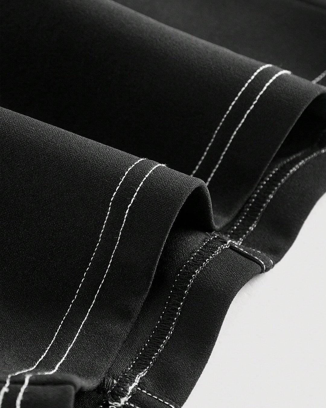 Solid Bustier Black Cami Top - Image 3