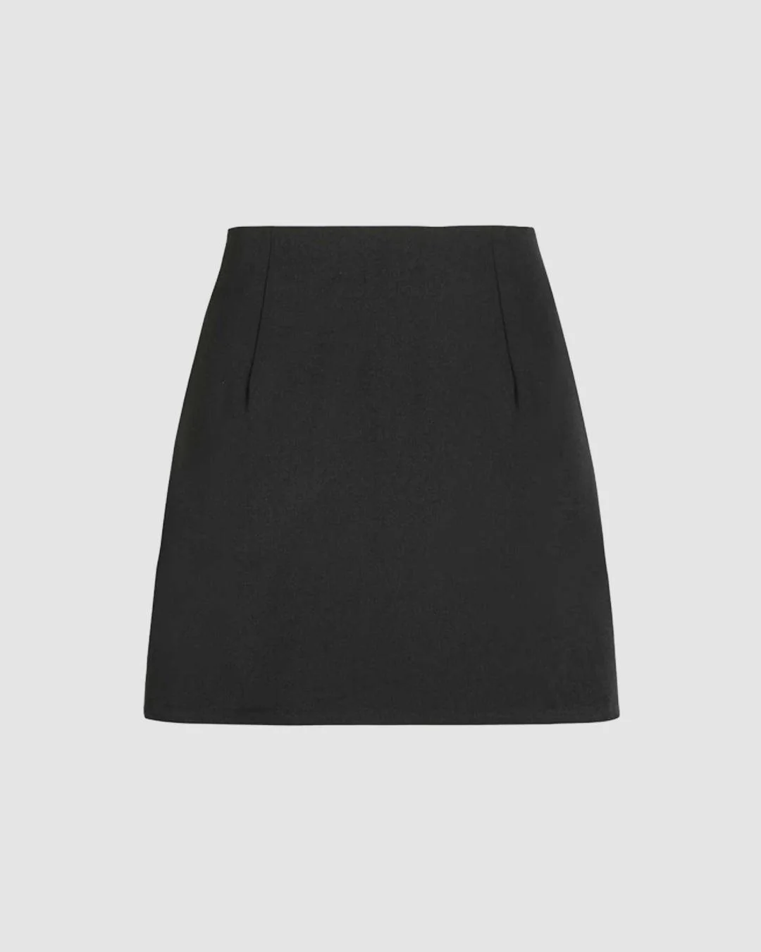 Solid Button Front Crop Vest Blazer & Split Skirt - Image 6