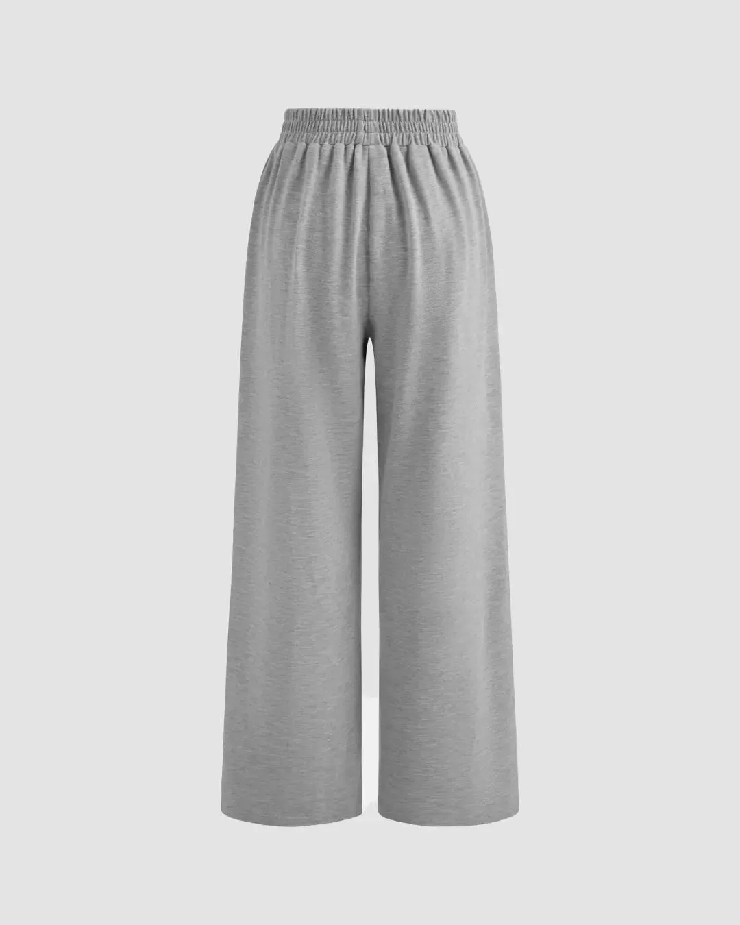 Solid Button Sleeveless Top With Solid Wide Leg Trousers - Image 7