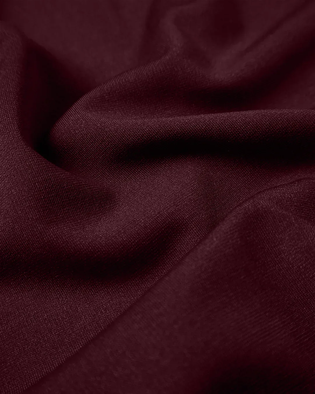 Solid Color Front Slit Pencil Knee-Length Skirt in Maroon - Image 3