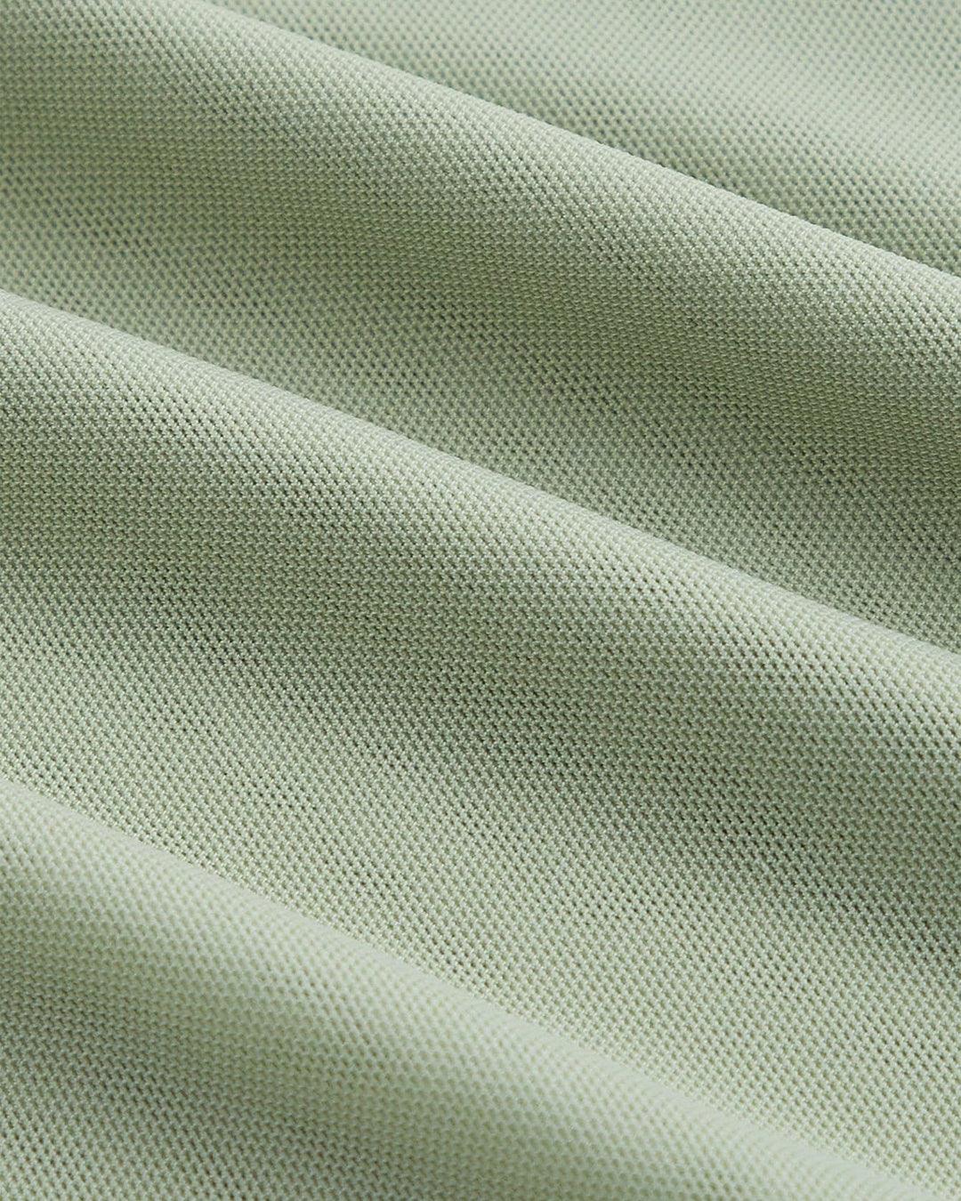 Solid Color High Low Herbal Green Mesh Cami Dress - Image 3