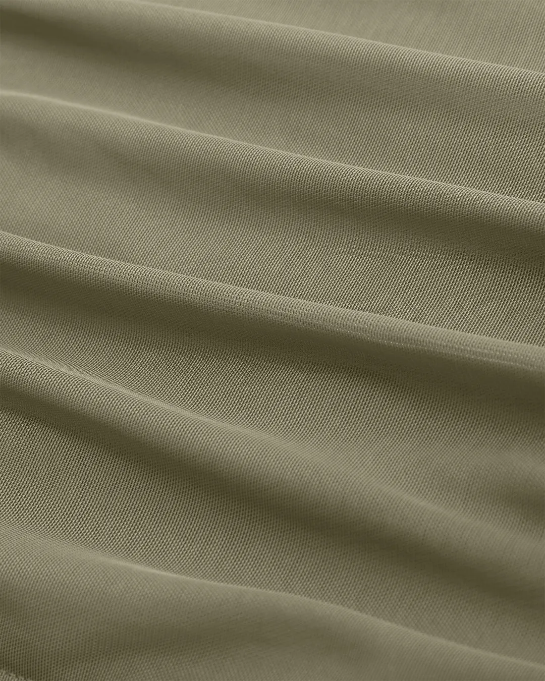 Solid Color Mesh High Neck Gathered Sleeveless Top in Herbal Green - Image 2