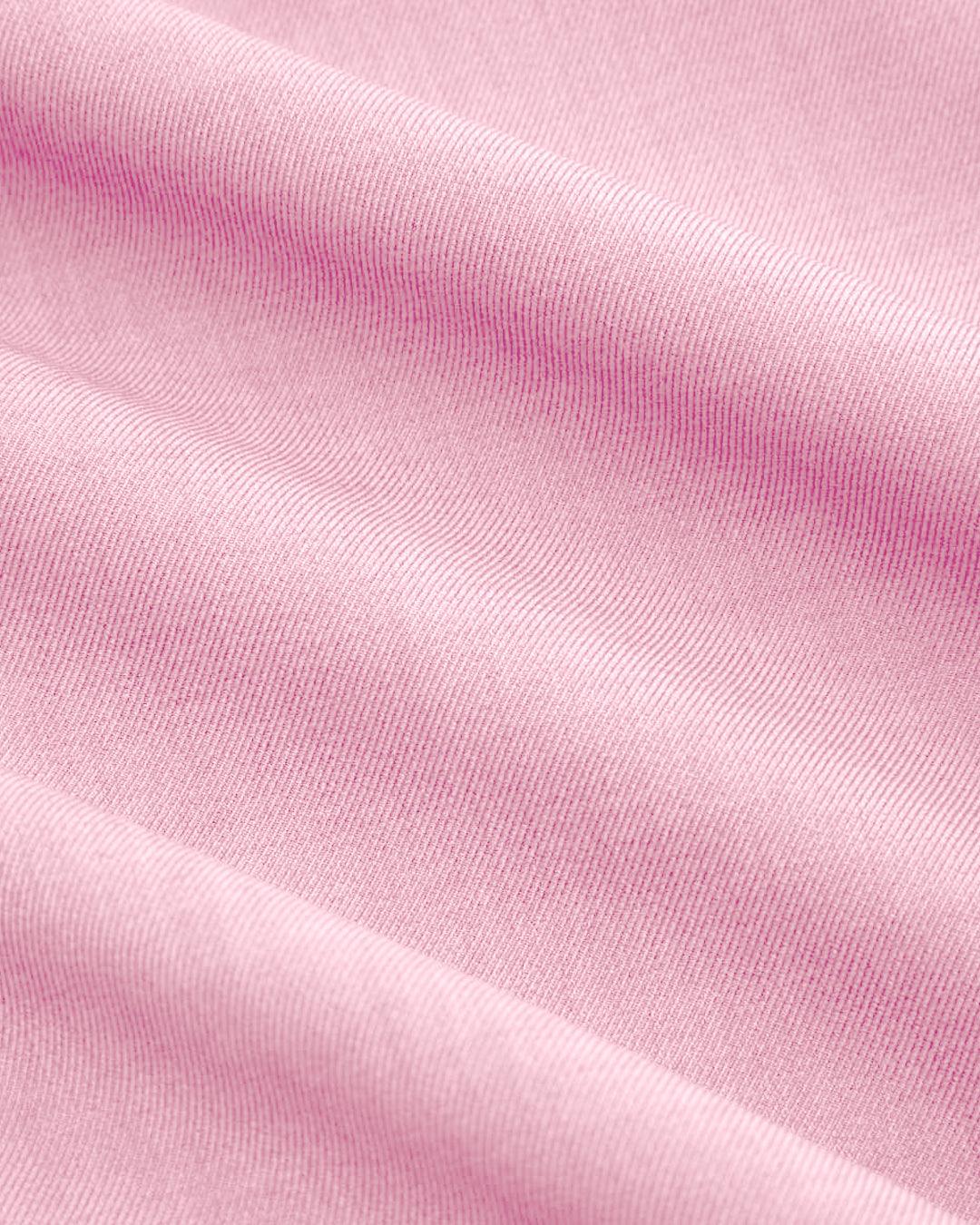 Solid Color Off-Shoulder Ruched Baby Pink Top - Image 4