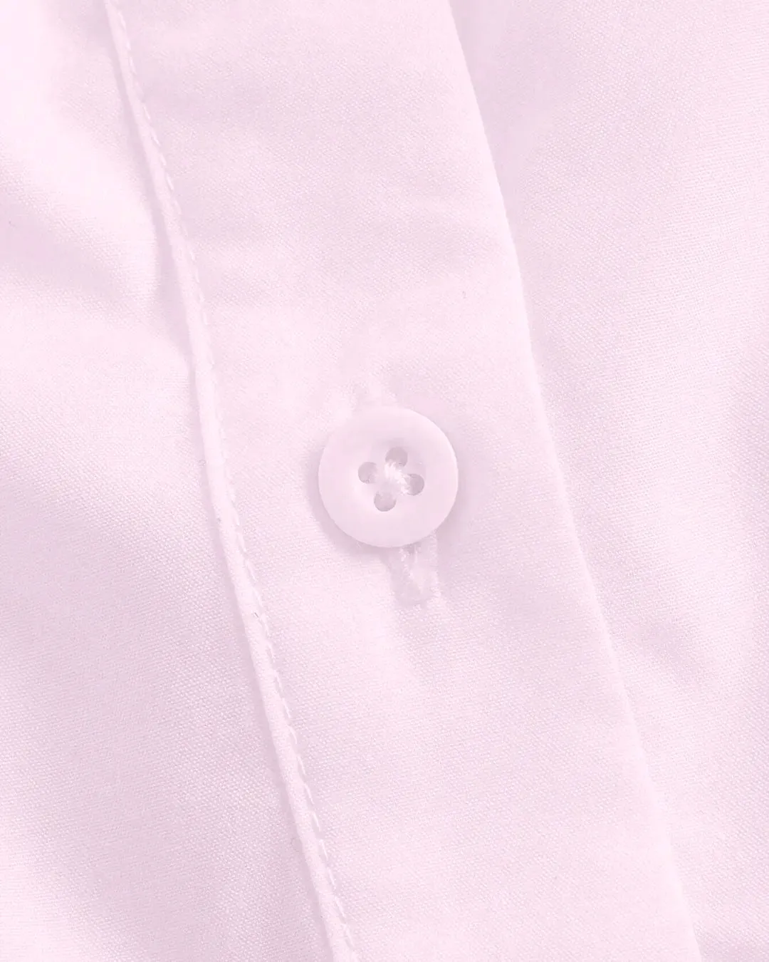 Solid Color Sleeveless Baby Pink Shirt - Image 3