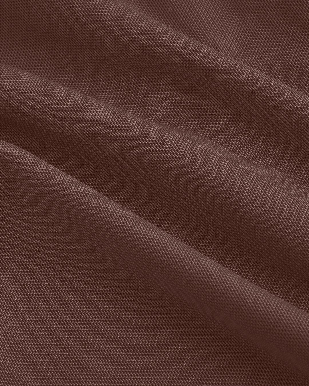 Solid Color V-Neck Bow Tie Waist Dress In Chocolate Brown - Image 4