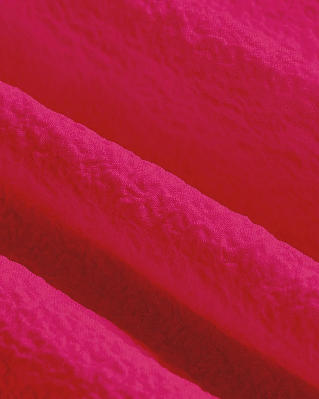 Solid Frill Trim Tie Front Hot Pink Dress - Image 4