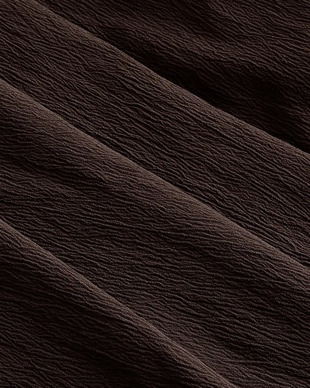 Solid Ruched Bust Dress In Chocolate Fondae - Image 4