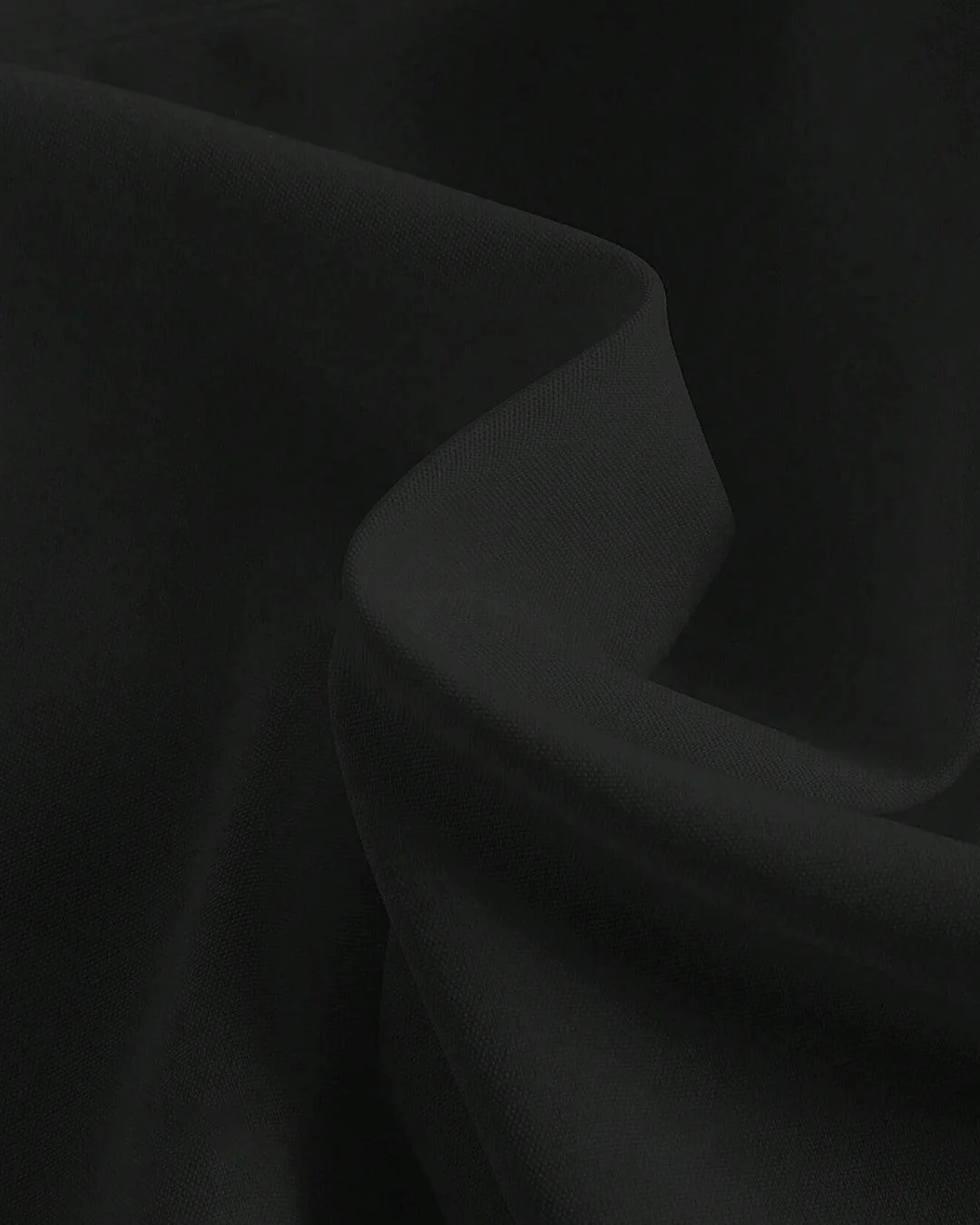 V Neck Ruched Front Knot Detail Full Sleeve Top in Black - Image 4