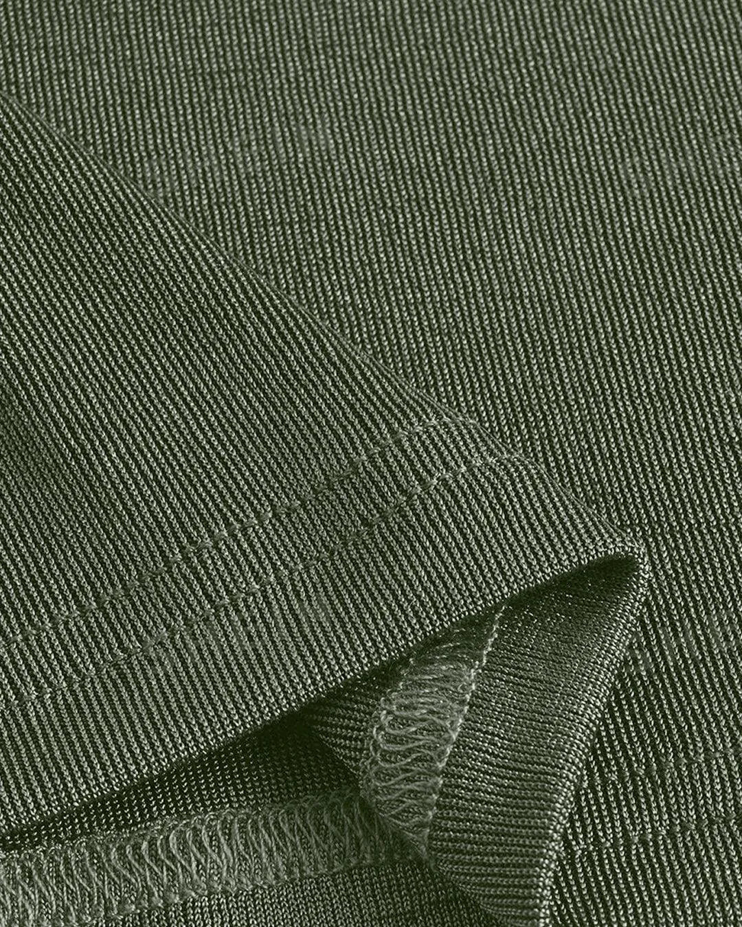 Solid Ruched Green Tank Top - Image 3