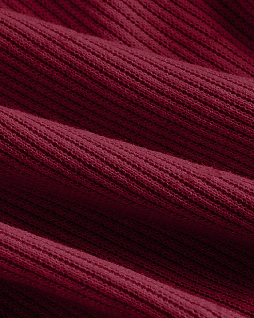 Solid Ruched Sleeveless Ribbed Knit Dress In Maroon Curve & Plus - Image 4