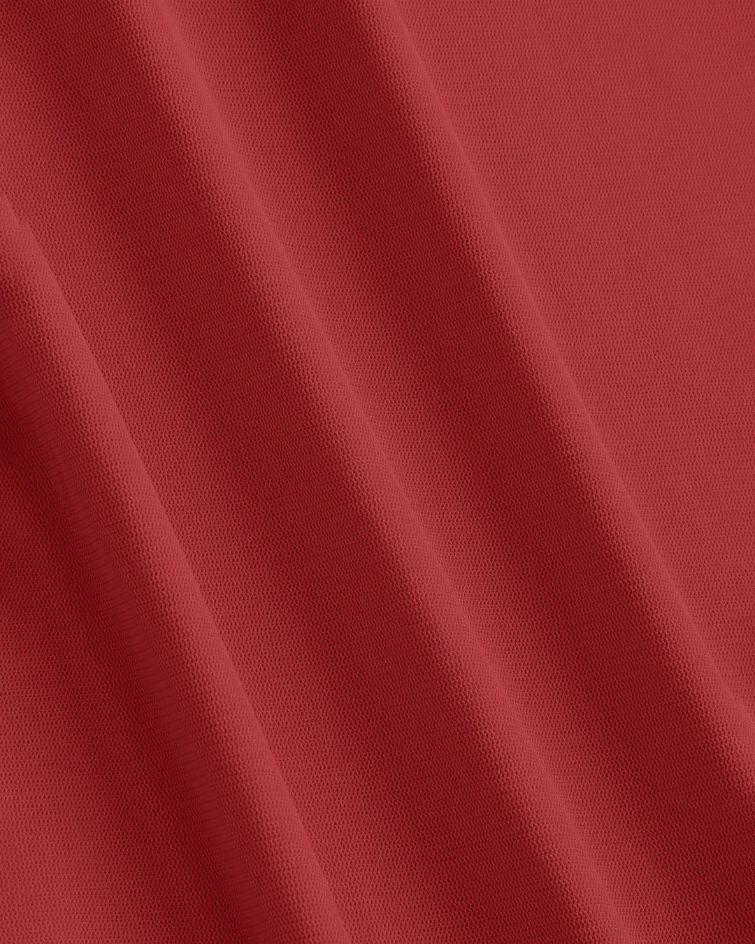Solid Tie Front Bell Sleeve Mesh Crop Top in Dark Red - Image 3