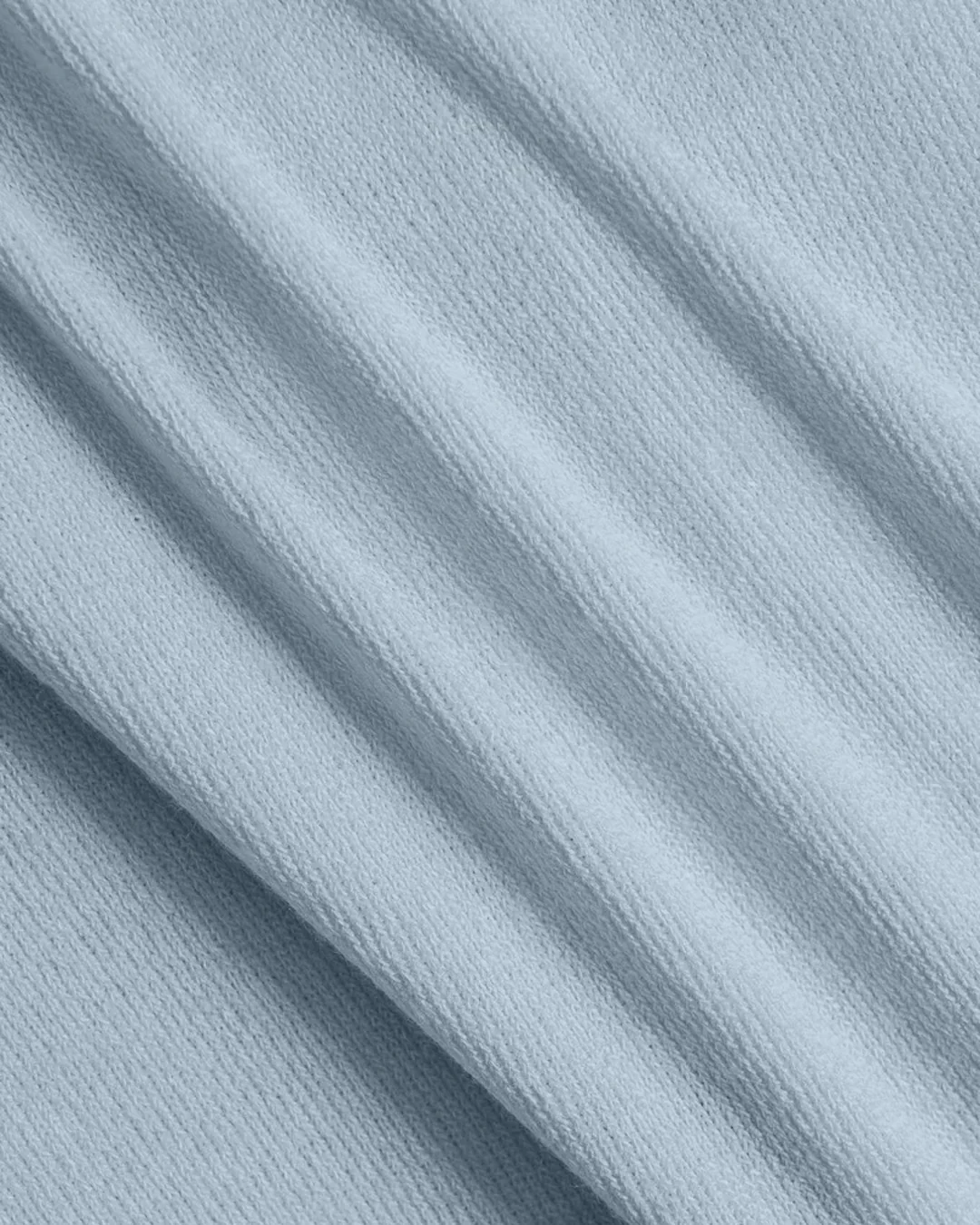 Square Neck Front Button Full Sleeve Top in Ice Blue - Image 3