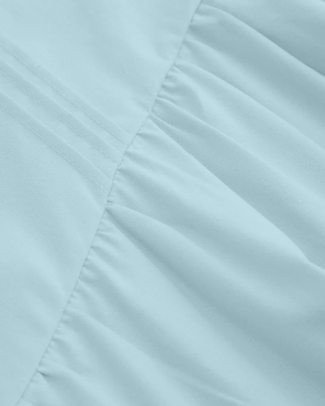 Square Neck Lace Up Ruffle Maxi Dress Curve & Plus in Powder Blue - Image 4
