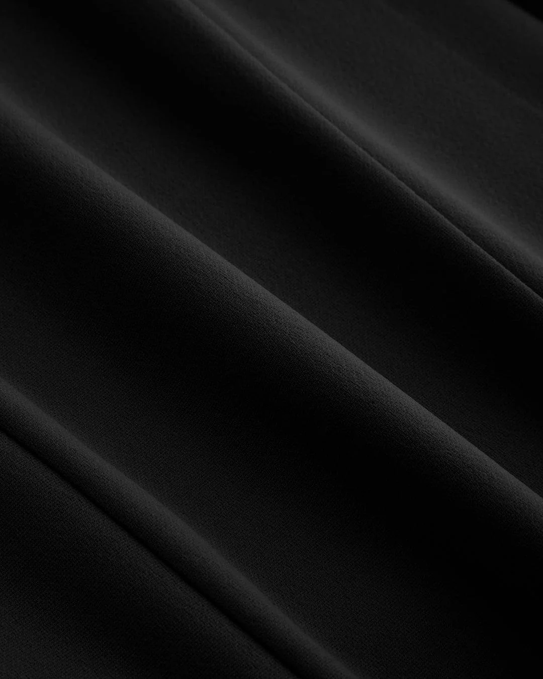 Square Neck Solid Pleated Cami Black Mini Dress - Image 3