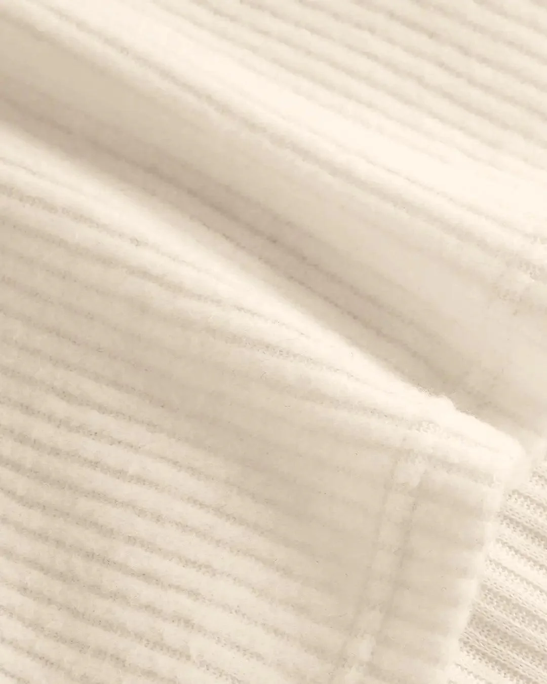 Square Neck Tie Detail Long Sleeve Top in Off White - Image 5