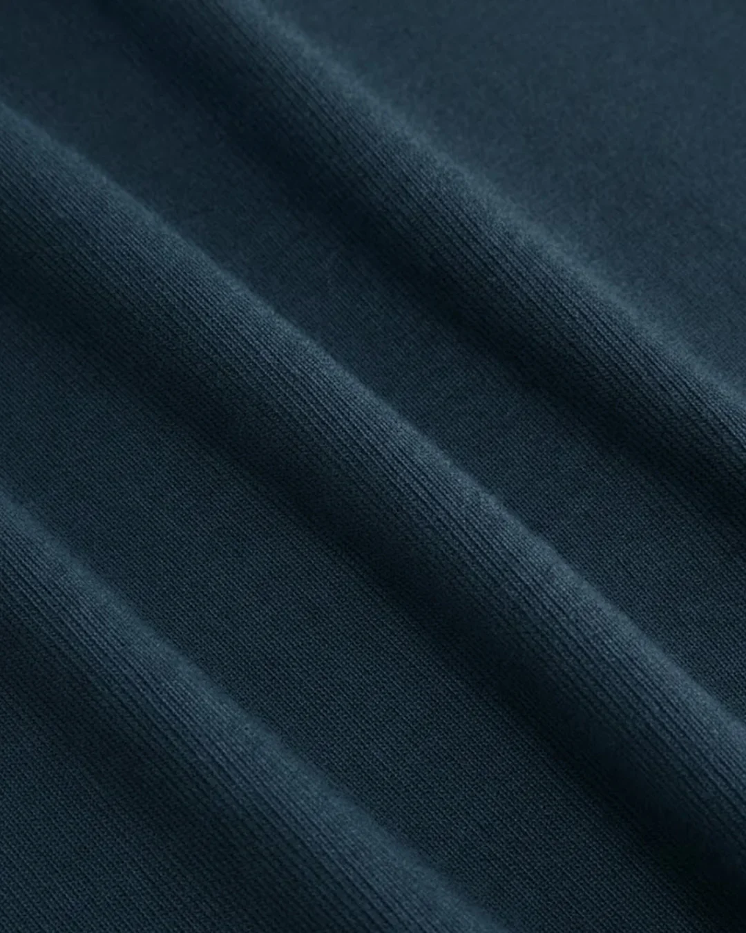 Stand Collar Knotted Long Sleeve Top in Navy Blue - Image 3