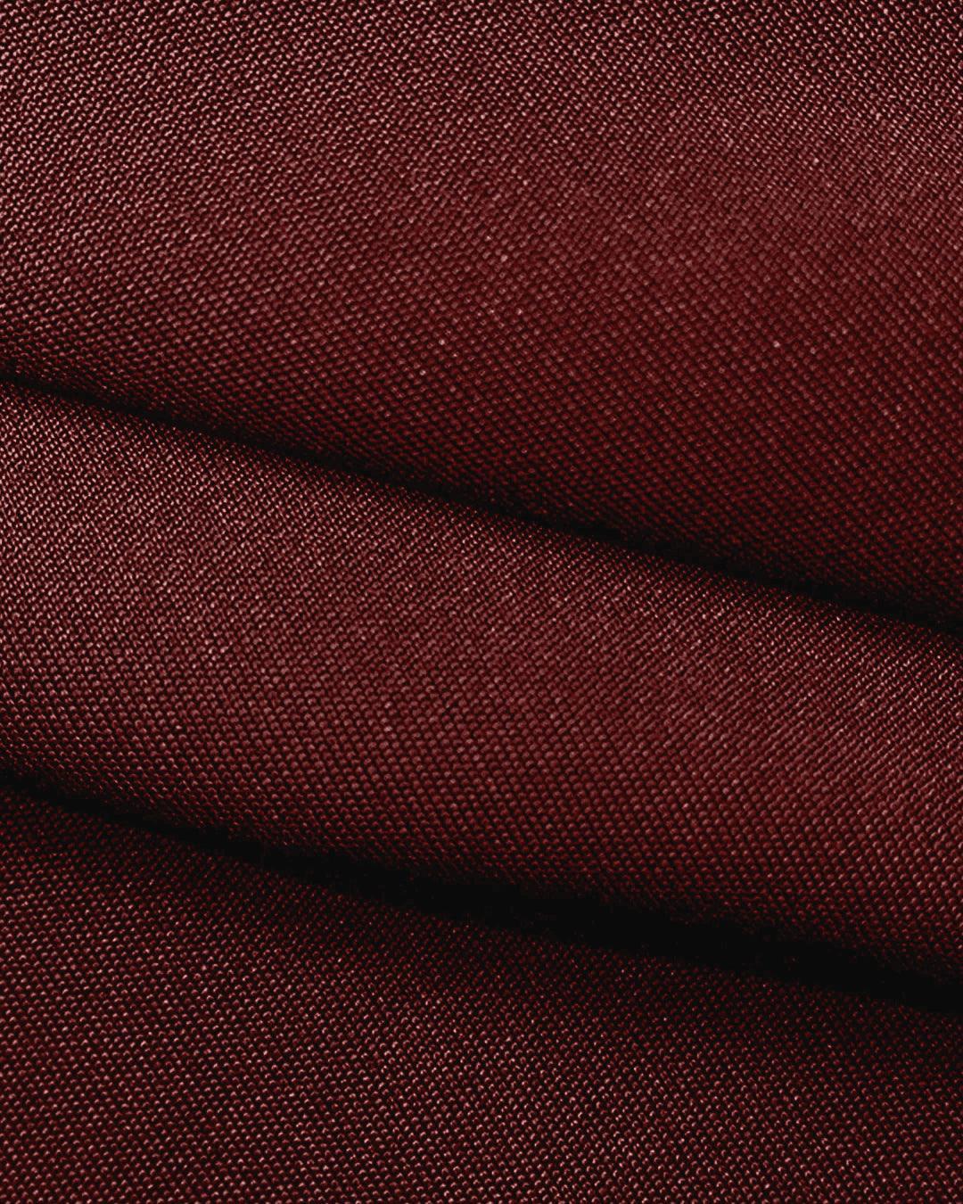 Stitching Bell Sleeve Mini Dress In Maroon - Image 3