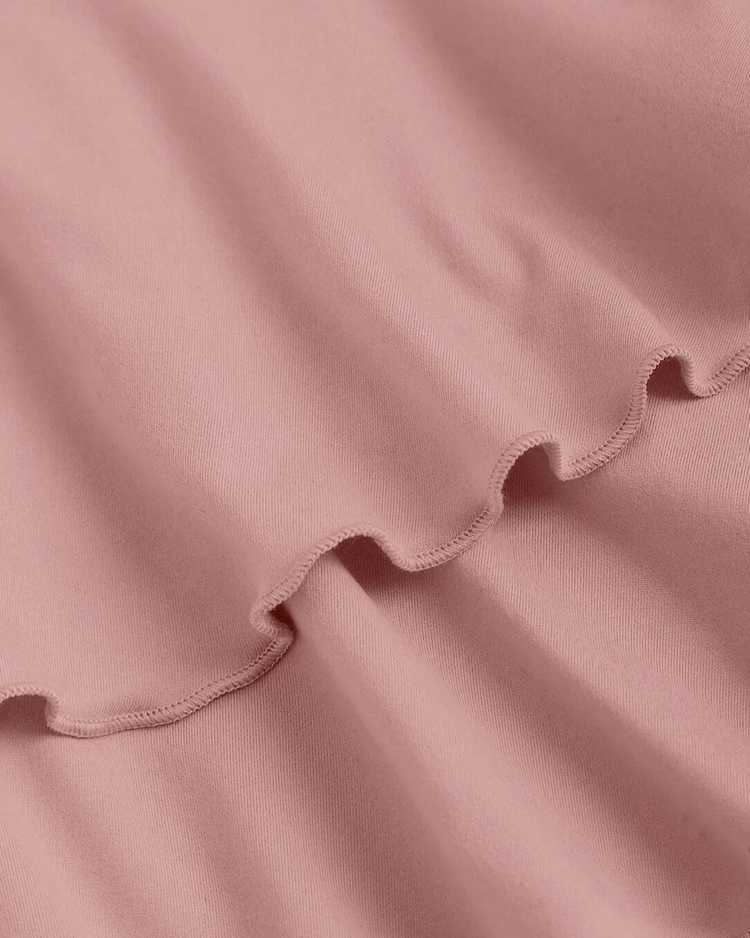 Strapless Fit & Flare Layered Hem Dress In Rose - Image 3